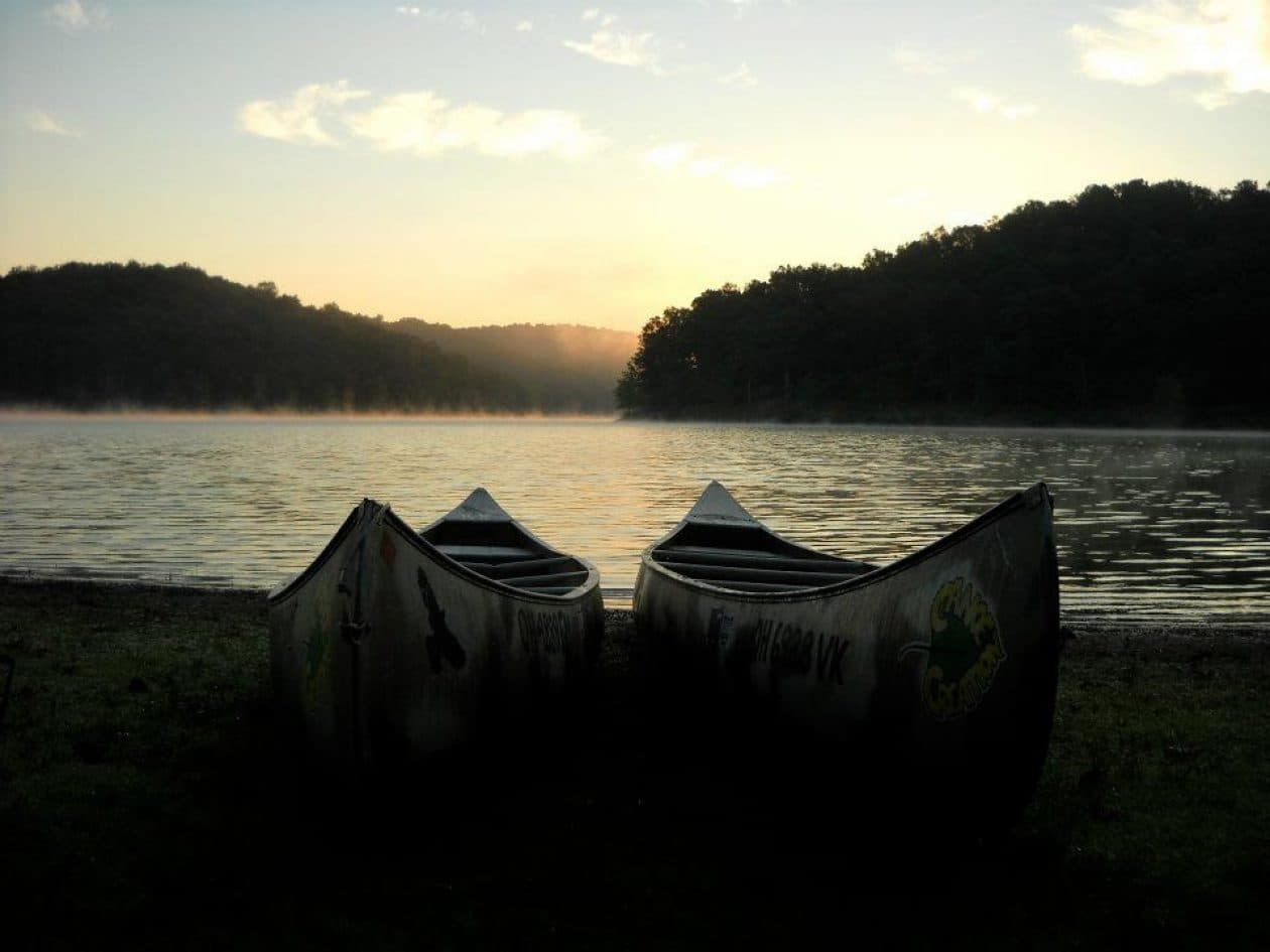 Two canoes